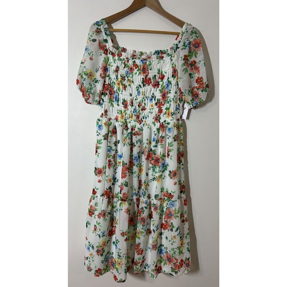 Chenault Pink & Violet Mommy & Me Floral Dress Women's Large